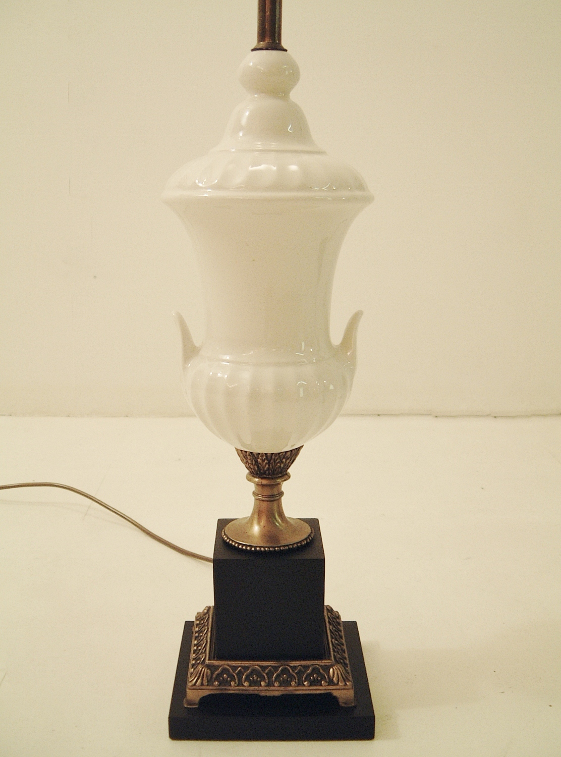 Pair vintage table lamps, Neoclassical style, 1950`s ca, Italian in Antique & Vintage Table
